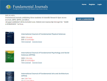 Tablet Screenshot of fundamentaljournals.org